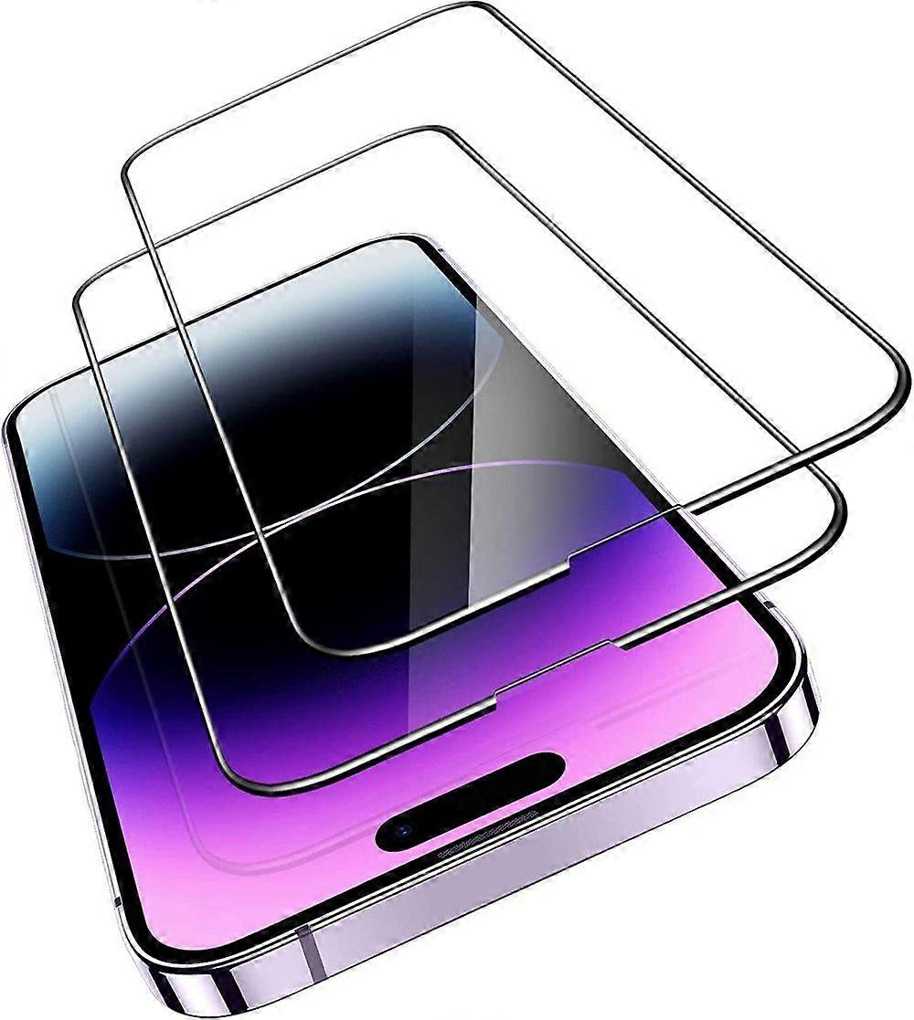 2-Pack iPhone 14 Pro Max Full Coverage Screen Protector Glass