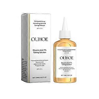 Ouhoe 7% Glycolic Acid Moisturizing Toner, Helps Reduce Closed Comedones And Improve Skin Condition, Softening And Refreshing Skin Essence
