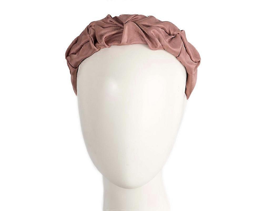 Fascinator de scrunchie taupe și CU736TP