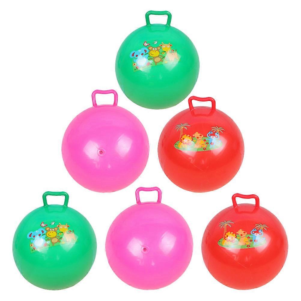 Cartoon Pattern Kids Bounce Ball Inflatable Exercise Balls 18Pcs Set