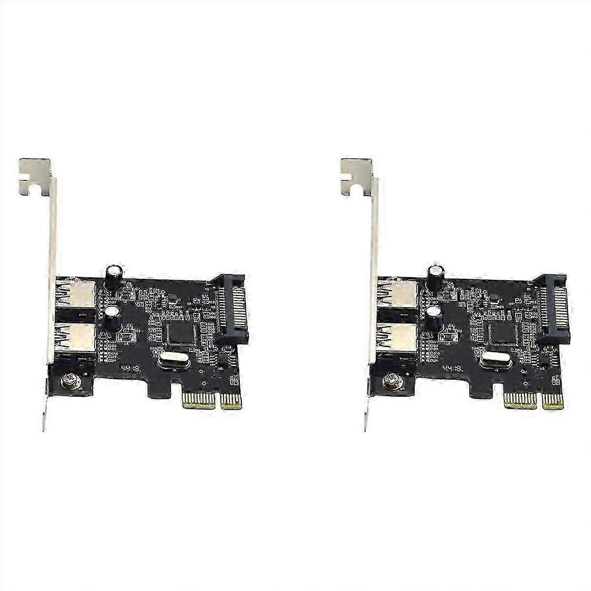 2-Port USB 3.0 5Gbps PCI-E Expansion Card for Windows, Linux
