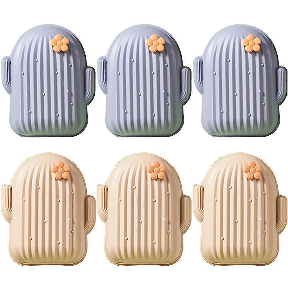 Creative Soap Boxes for Storage Use 6Pcs Assorted