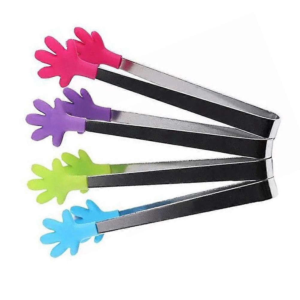 Silicone Kitchen Tongs Multi-Function Serving Tongs for Household Use 4Pcs