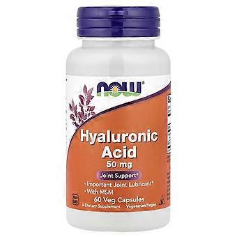 NOW Foods, Hyaluronic Acid With MSM, 60 Veg Capsules, 2-Pack