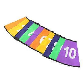 10Pcs Digital Logo Bucket Covers Football Training Logo Bucket Protectors