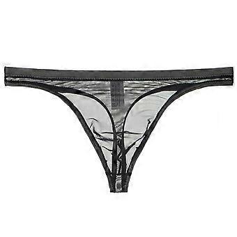 Men G-string See-through Mesh Slim Fit Transparent Thin Anti-septic Low Waist Pornographic Men Underpants Men Garment
