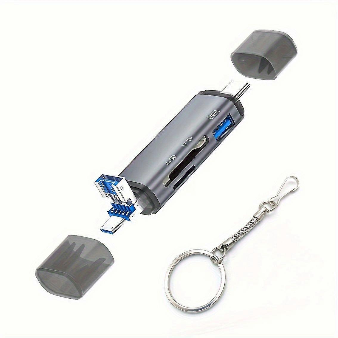 6 In 1 Multi-function Card Reader Type C For Android OTG Sd/tf Memory Card Reader USB Micro USB U Disk For Phone Notebook
