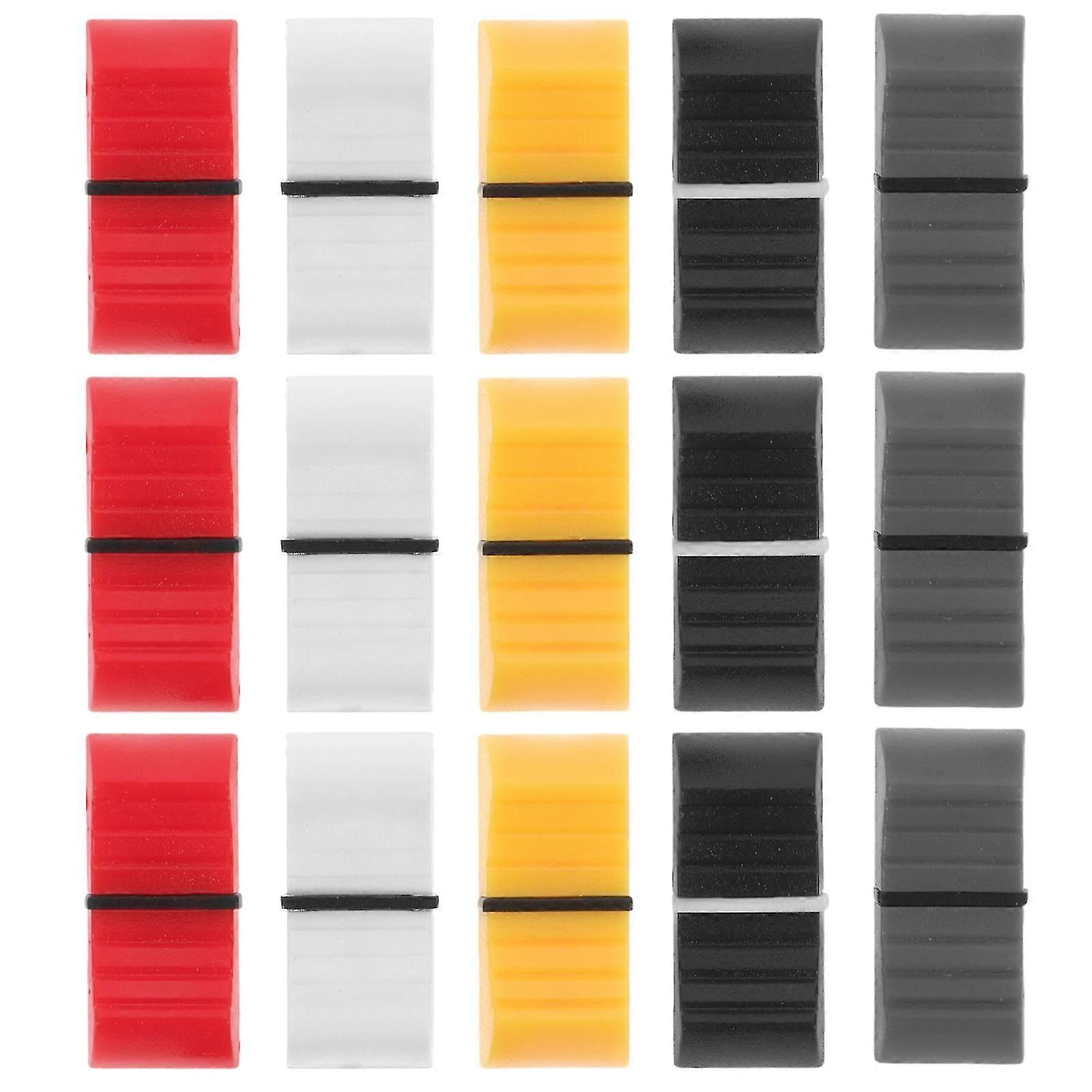50pcs Console Mixer Slider Fader Knobs Replacement for Potentiometer Mixing Console Slider