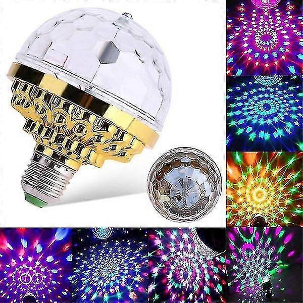 Led Disco Ampoule rotative sept couleurs