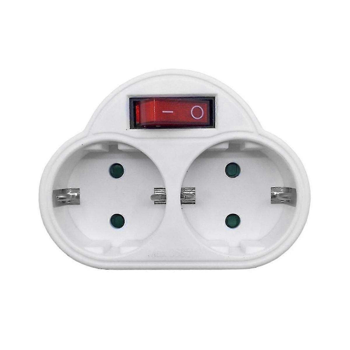 Eu Standard Multiple Plug 250v 16a Double Socket Conversion Socket With Outlet Switch Plug Power Ad G