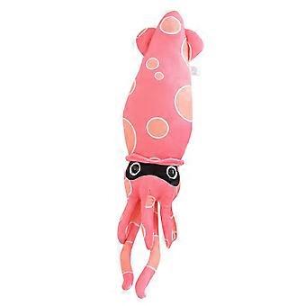 60cm Cartoon Squid Plush Toy Soft Stuffed Octopus Doll for Kids, Pink Plush Sea Animal Pillow with Tentacles, Cute Marine Plush Doll for Sofa, Bed or 