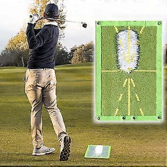 Golf Training Mat For Swing Detection Batting,Golf Swing Practice Mat Hit Ball Track Direction Track Mat Hit Mat Golf Training Mat_Special Gift