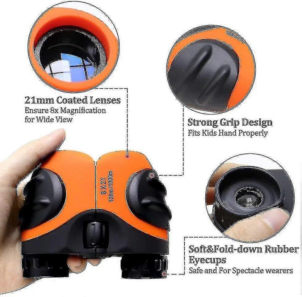 Compact Binoculars For Children, Small Shockproof Outdoor Observati...