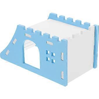 Chinchilla Hideout Hamster House for Small Animals Rest and Play with Ramp