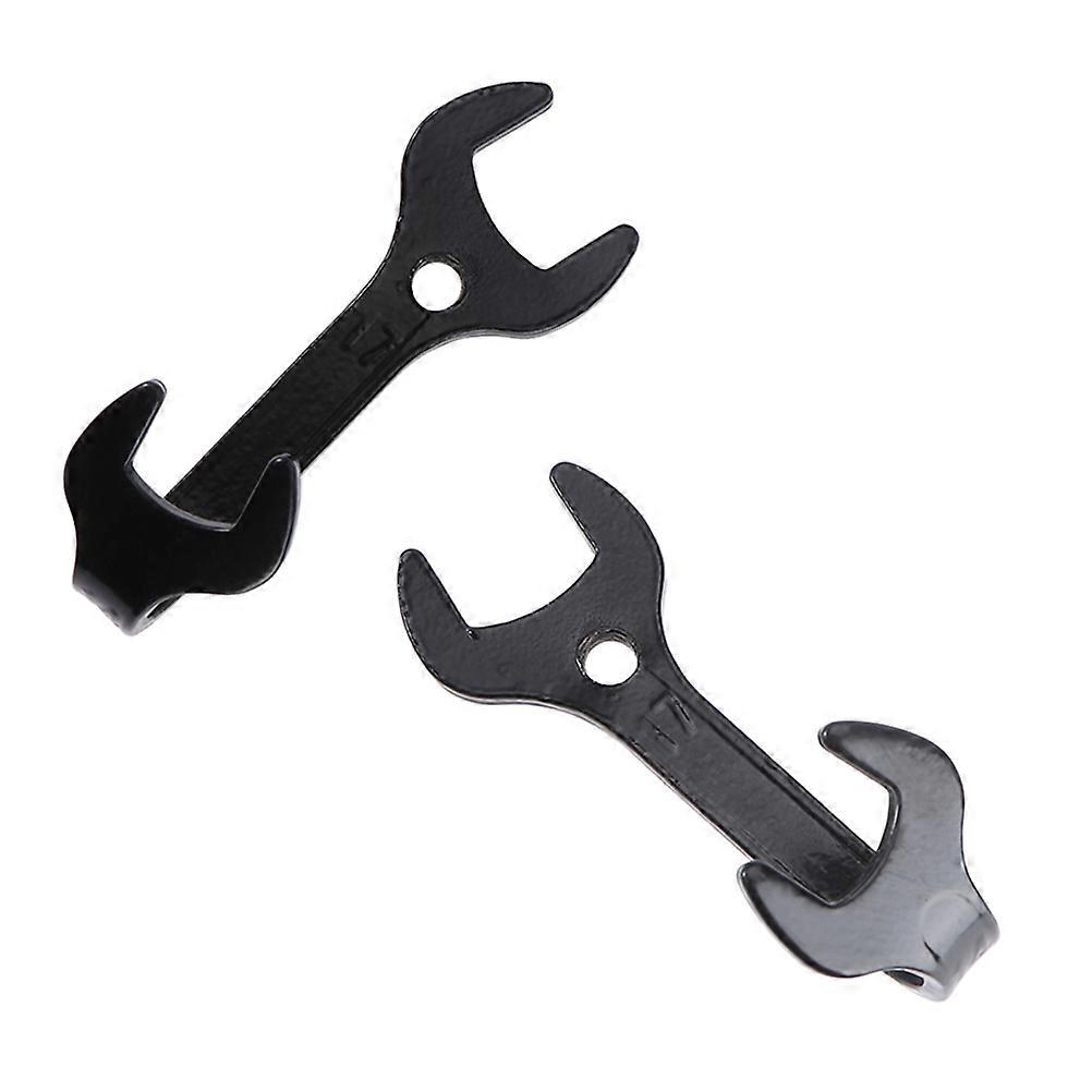 2Pcs Multi-function Hooks Wall-mounted Hanger Wrench Design Iron Hooks