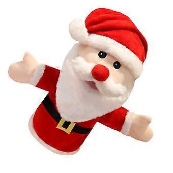 Christmas Santa Claus Hand Puppet for Kid Use 1Pcs Lovely Cartoon Plush Toy