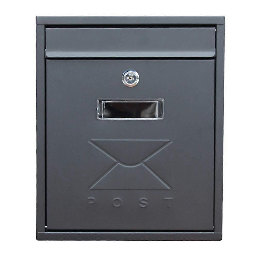 Rustproof Wall Mounted Mailbox with Lockable Security Design, Rainproof Outdoor Post Box for Home