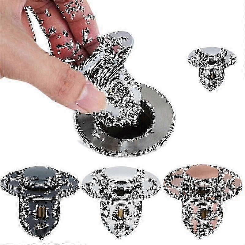 Universal Bathroom Sink Bounce Up Drain Filter Plug Stopper