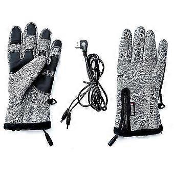 usb elektrisch verwarmde handschoenen winter warme thermische antislip touch screen fietsen ski verwarming wanten