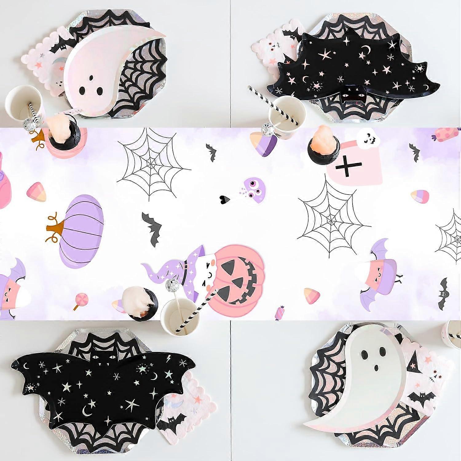 Halloween Ghost Table Runner Purple Rustic Halloween Table Runner Hall