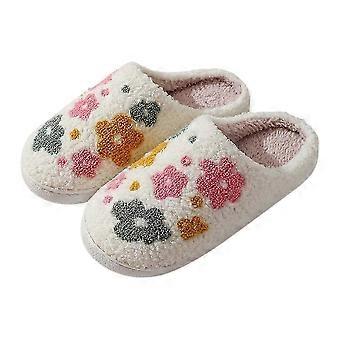 Warm Plush Slippers Lightweight Indoor Shoes for Cozy Winter Home Comfort