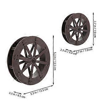 Fengshui Water Wheel Fountain Decoration for Home with 2Pcs Desktop Waterfall