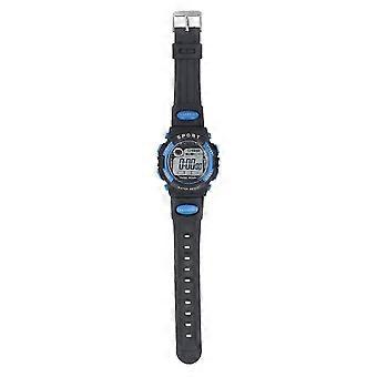 Large Blue Kids Digital Sports Waterproof Watch with LED Display Stopwatch Alarm Clock 30m Waterproo