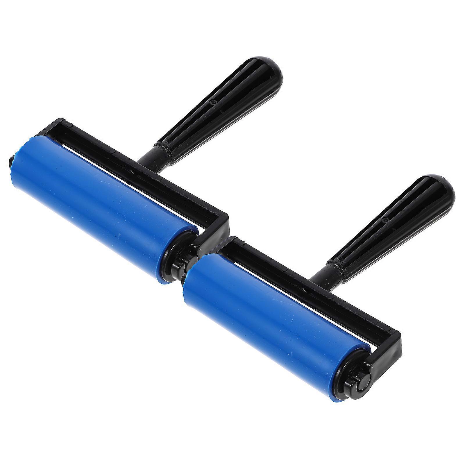 Printmaking Rollers Diamond Drawing Tools for Decorating 8Pcs Blue Plastic