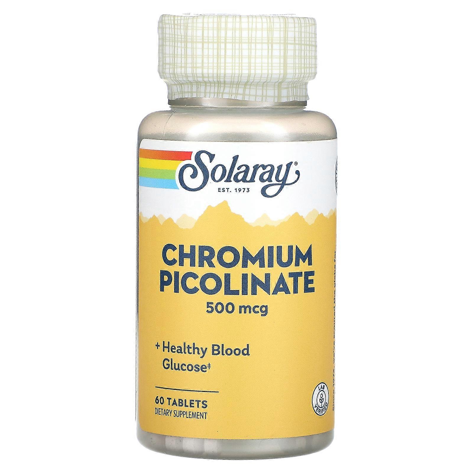 2 x Solaray, Chromium Picolinate, 500 mcg, 60 Tablets