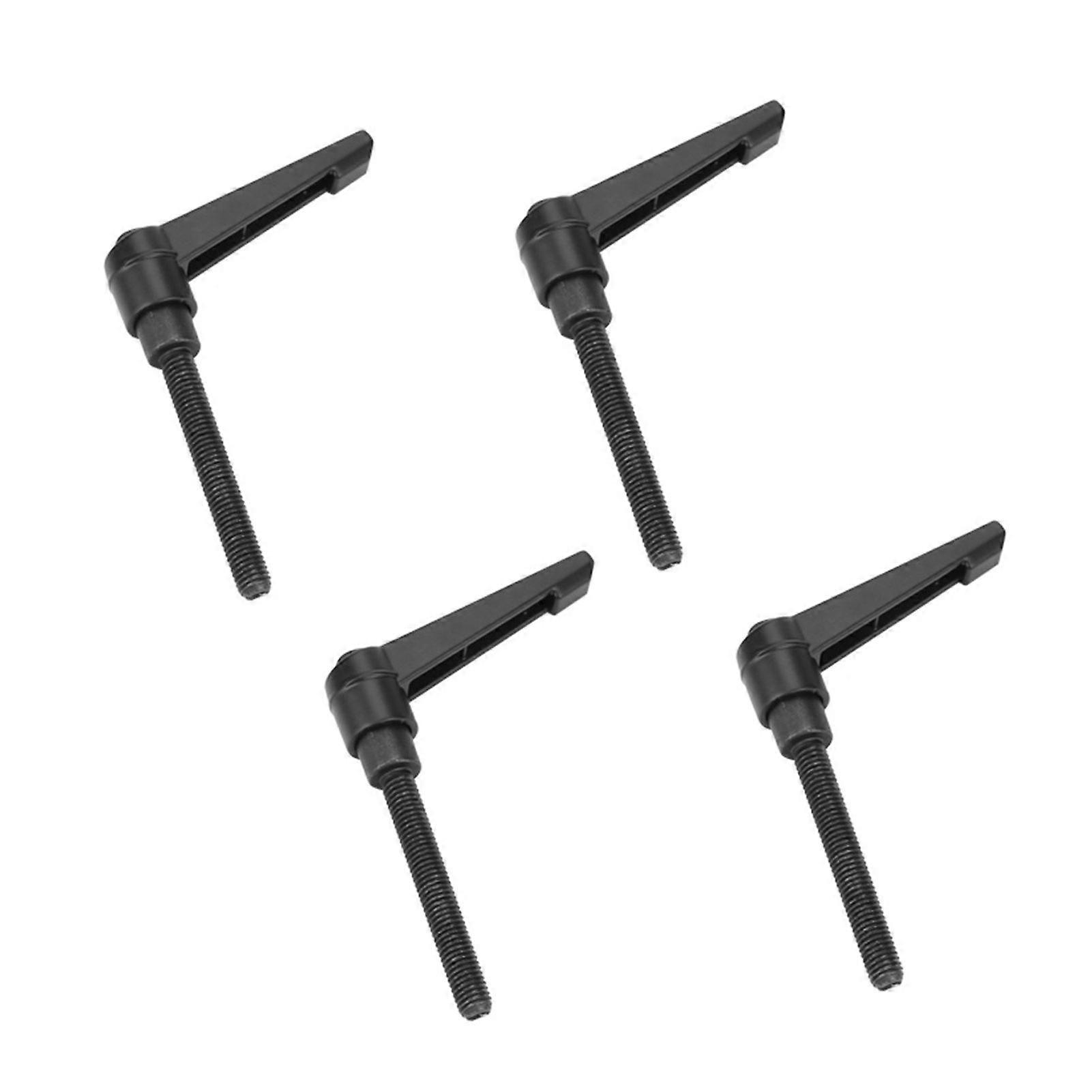 4PCS Metal Machine Knobs Adjustable Fixing Handle M5 Male Thread (40mm)