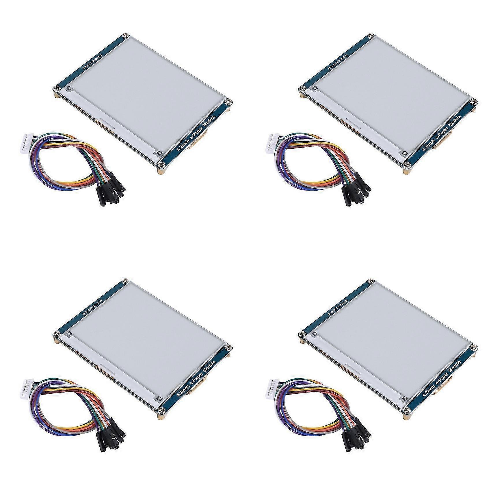 4X Waveshare 4.2 Inch E-Ink Display Module for Raspberry Pi 4 B E-Paper Module fzjd