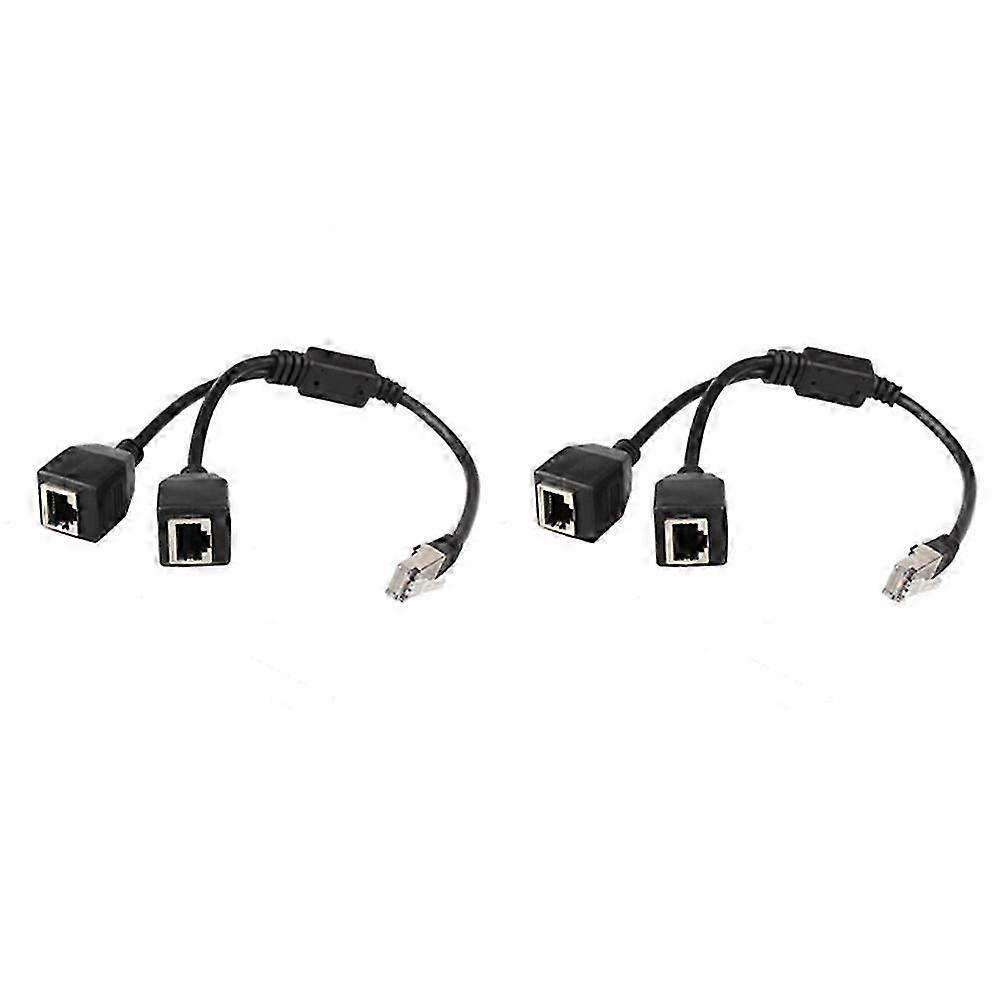 Shielded 1-to-2 RJ45 Ethernet Adapter Cable