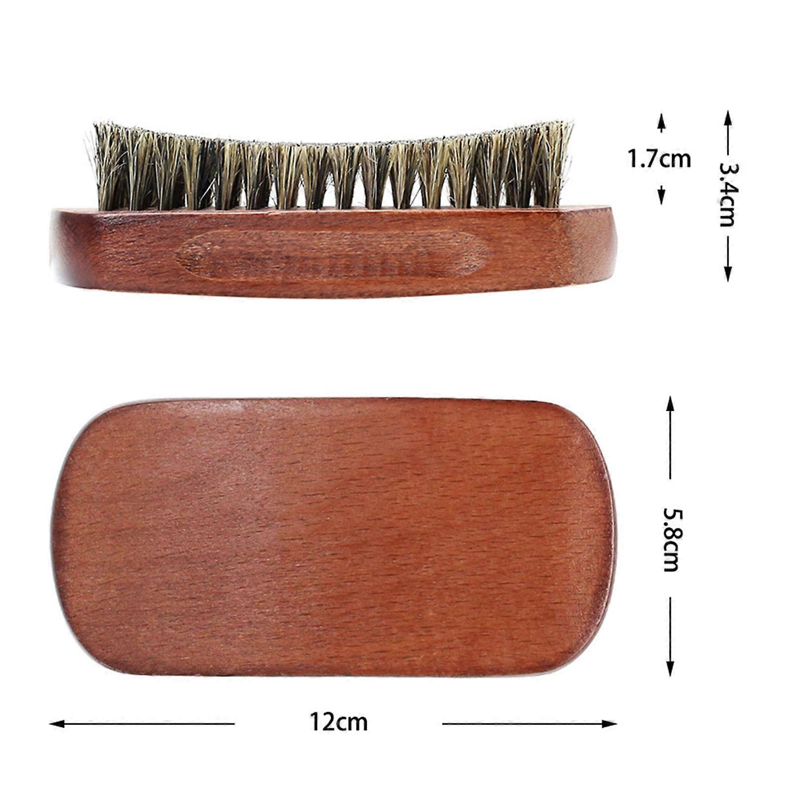Brown Beard Brush for Men Beard Cleaning Accessory 3Pcs Set