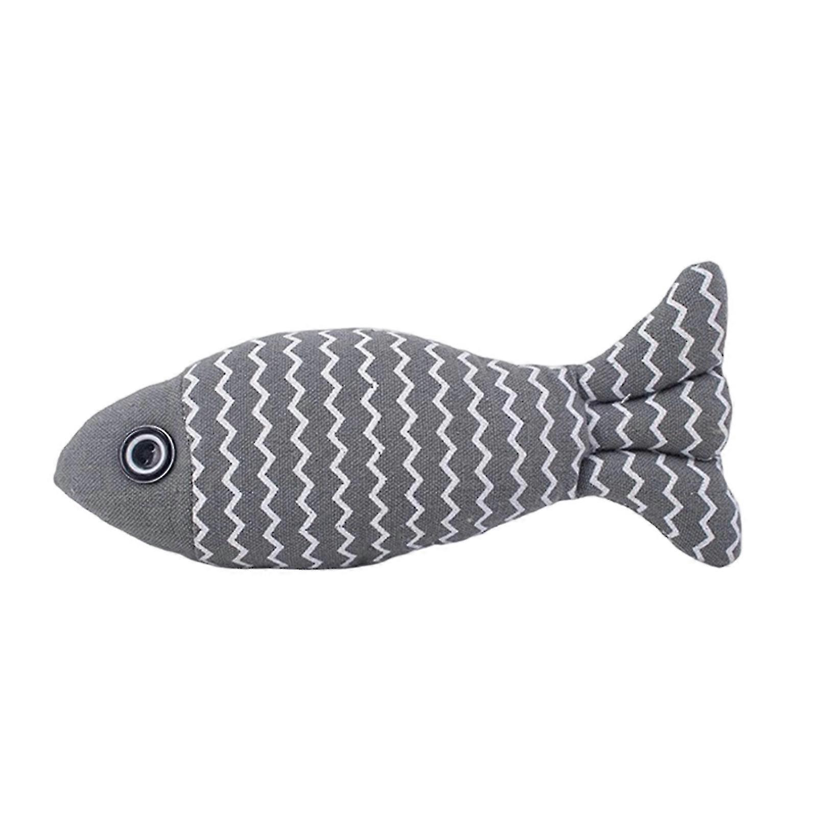 Linen Fish Cat Toy Bite Resistant