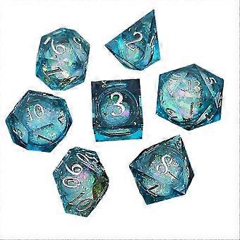 Resin decal quicksand for DND dice coc running group dice D