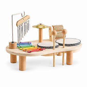 Orologi eolici xilofoni in legno Montessori - Giocattoli musicali per neonati e neonati, cibo perfetto