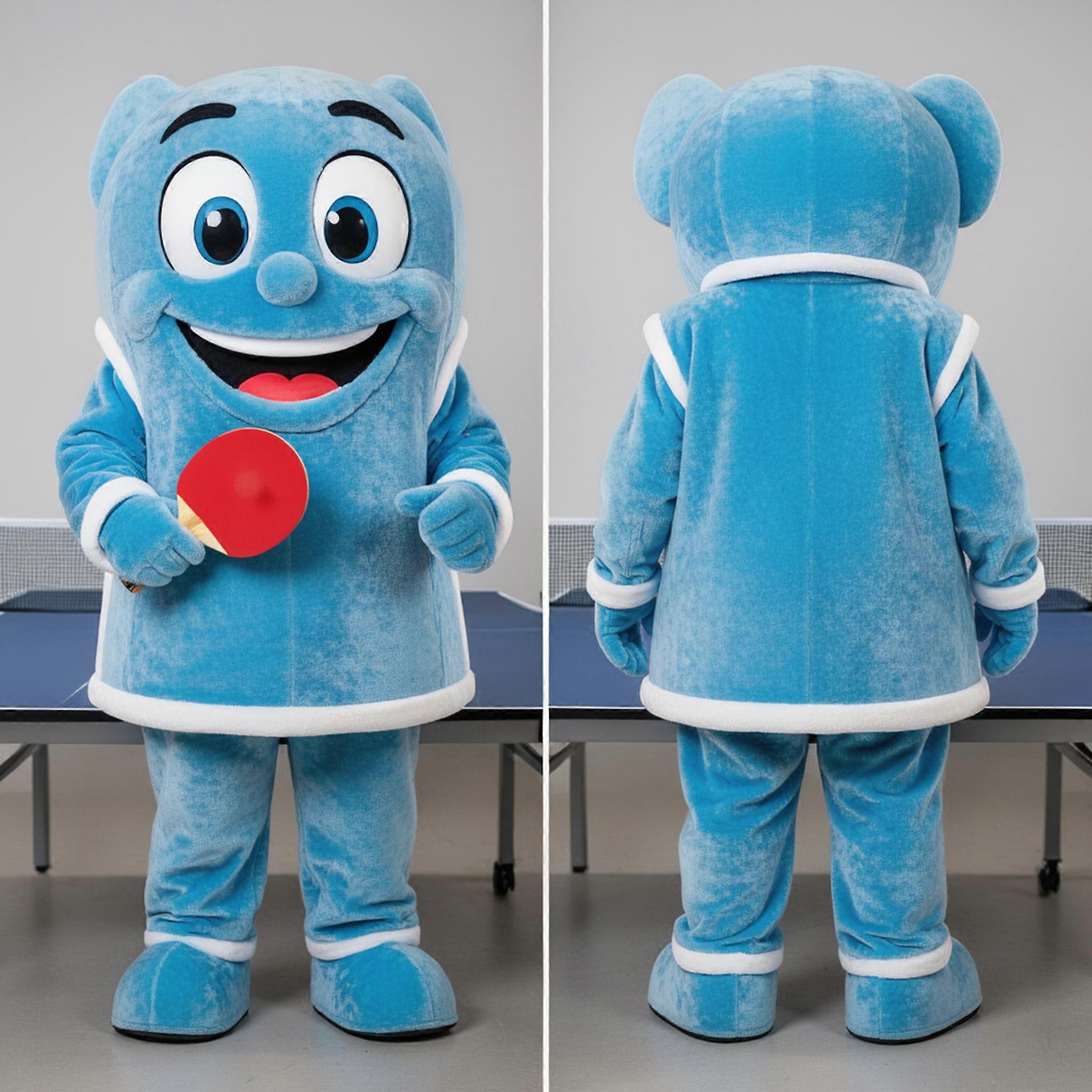 MASTICOT Sky Blue Playful Ping Pong Table Mascot