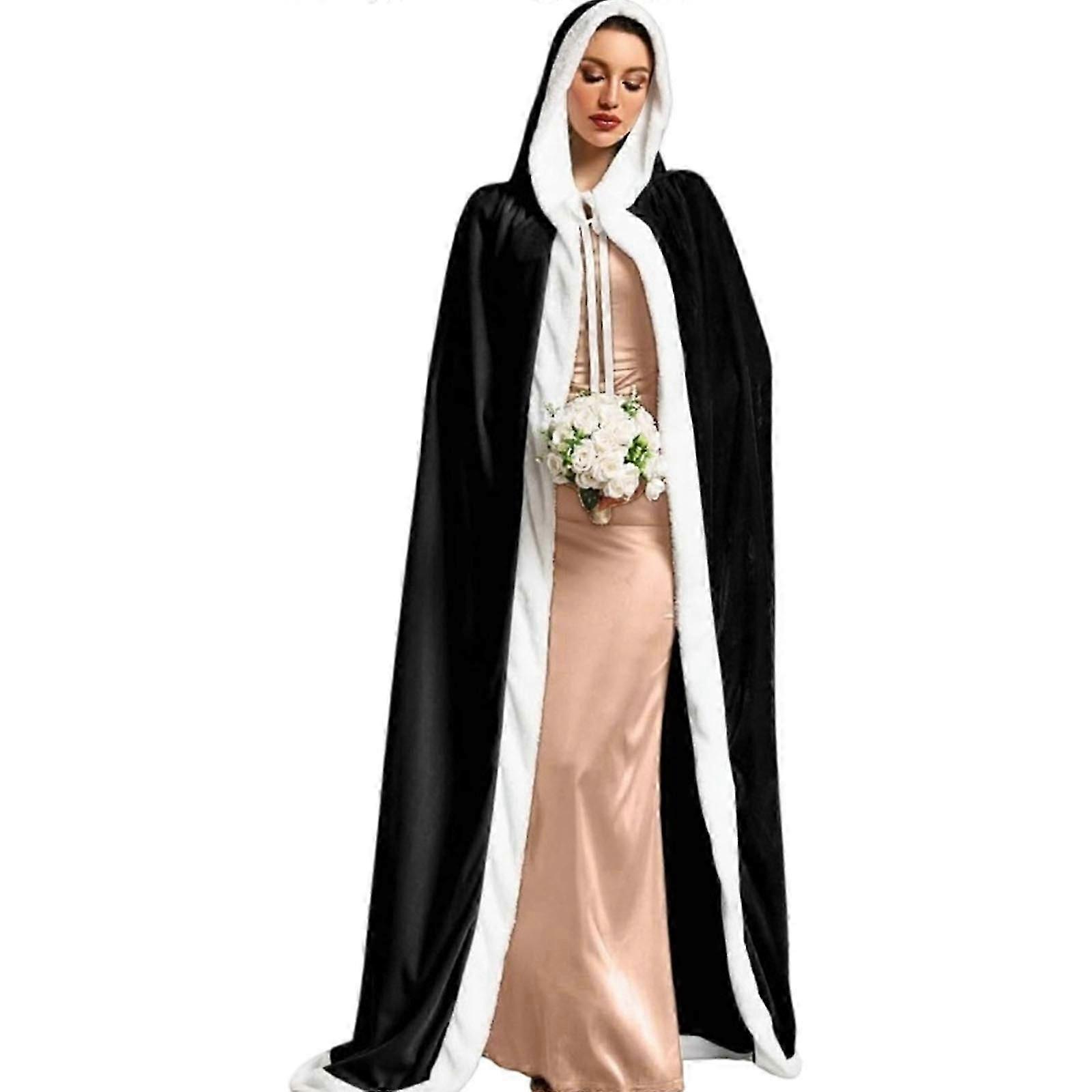 Stage Use Costume Cloak, Medieval Full Length Tie Front Outer Layer-64