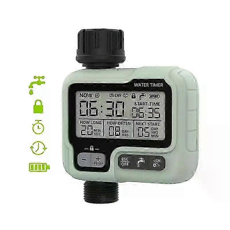 Digital Outdoor Water Timer Rechargeable