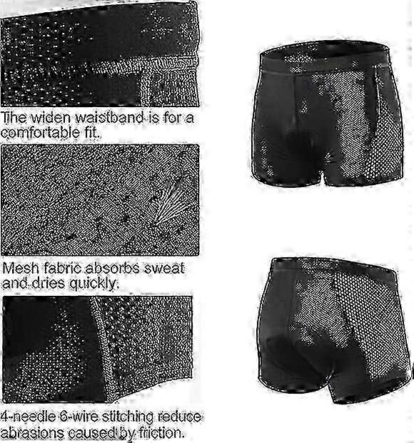 3D Gel-Padded Men's Cycling Undershorts
