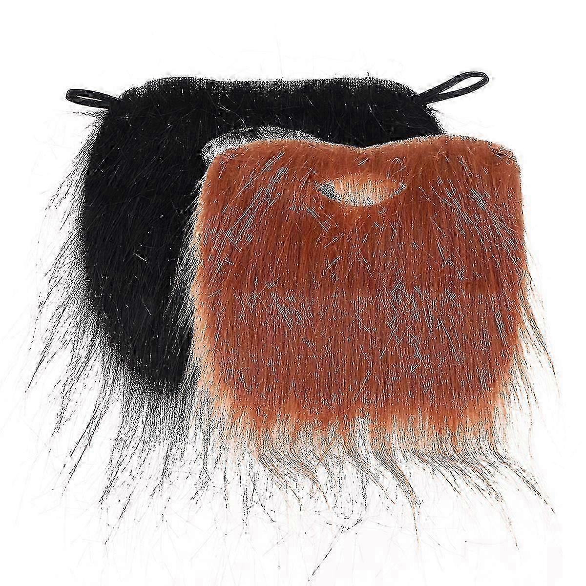 Simulation Beards Assorted Color Funny Mustache for 2Pcs Cosplay Props