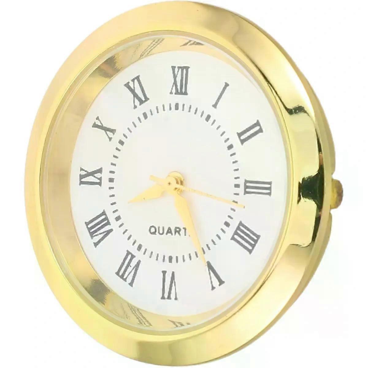 MM round Quartz Clock with Gold Bezel Insert Replacement