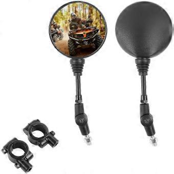2 Pack Motorcycle Handlebar Mirrors Motorcycle Handlebar Mirrors-bj