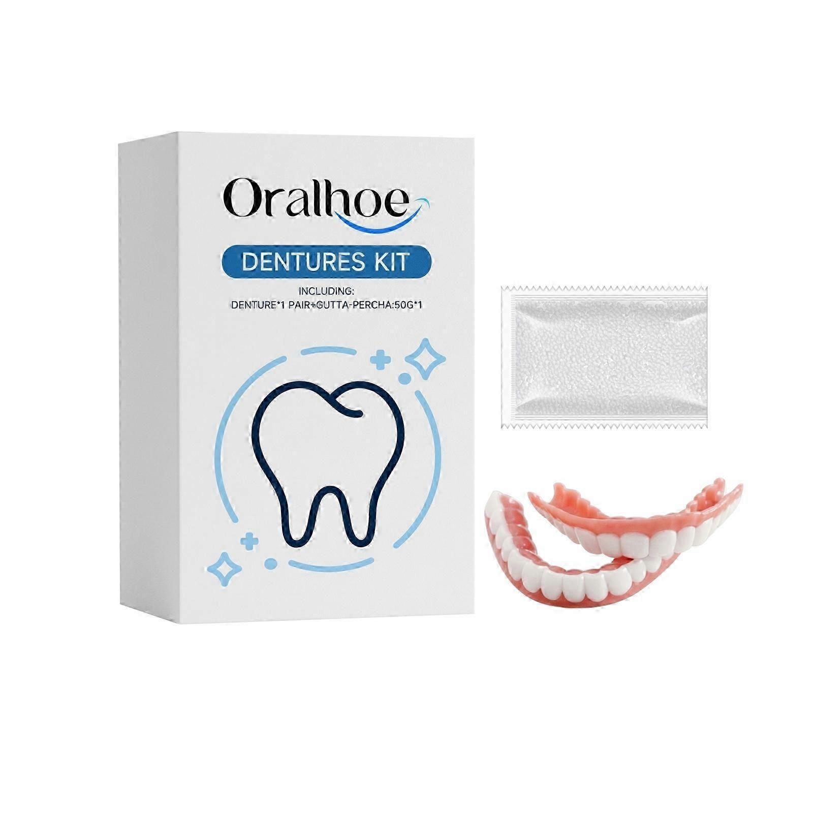 2pcs Teeth Modification Kit, Natural Texture, Comfortable Fit, Easy Operation, Multi-Scenario Use