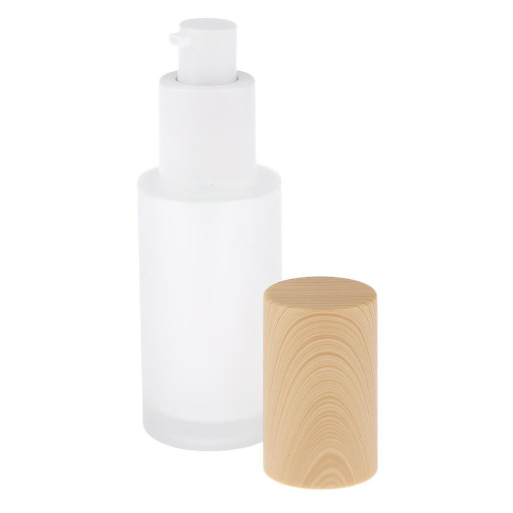 Travel Empty Glass Lotion Dispenser Bottle Pump Refillable Container 40ml