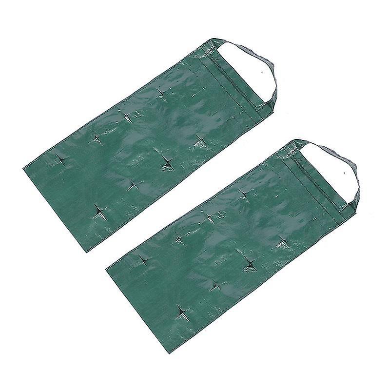 68X25.5cm 10 Hole Pots & Planters 2pcs Hanging Plant Bags Creative Multi-pockets Strawberry Bags For