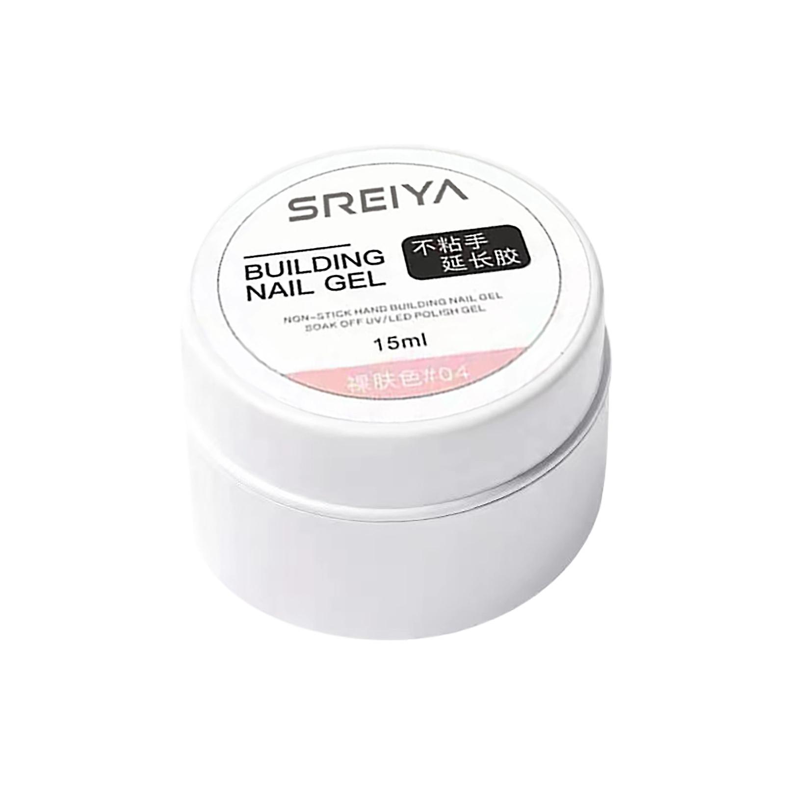 Kynsiä pidentävä geeli, kiinteä geeli pidentävä kynsigeeli, kirkas valkoinen alastonpunainen kynsi plus kova geeli, 3d-veistosgeeli aloittelija diy-kynsitaidesetti