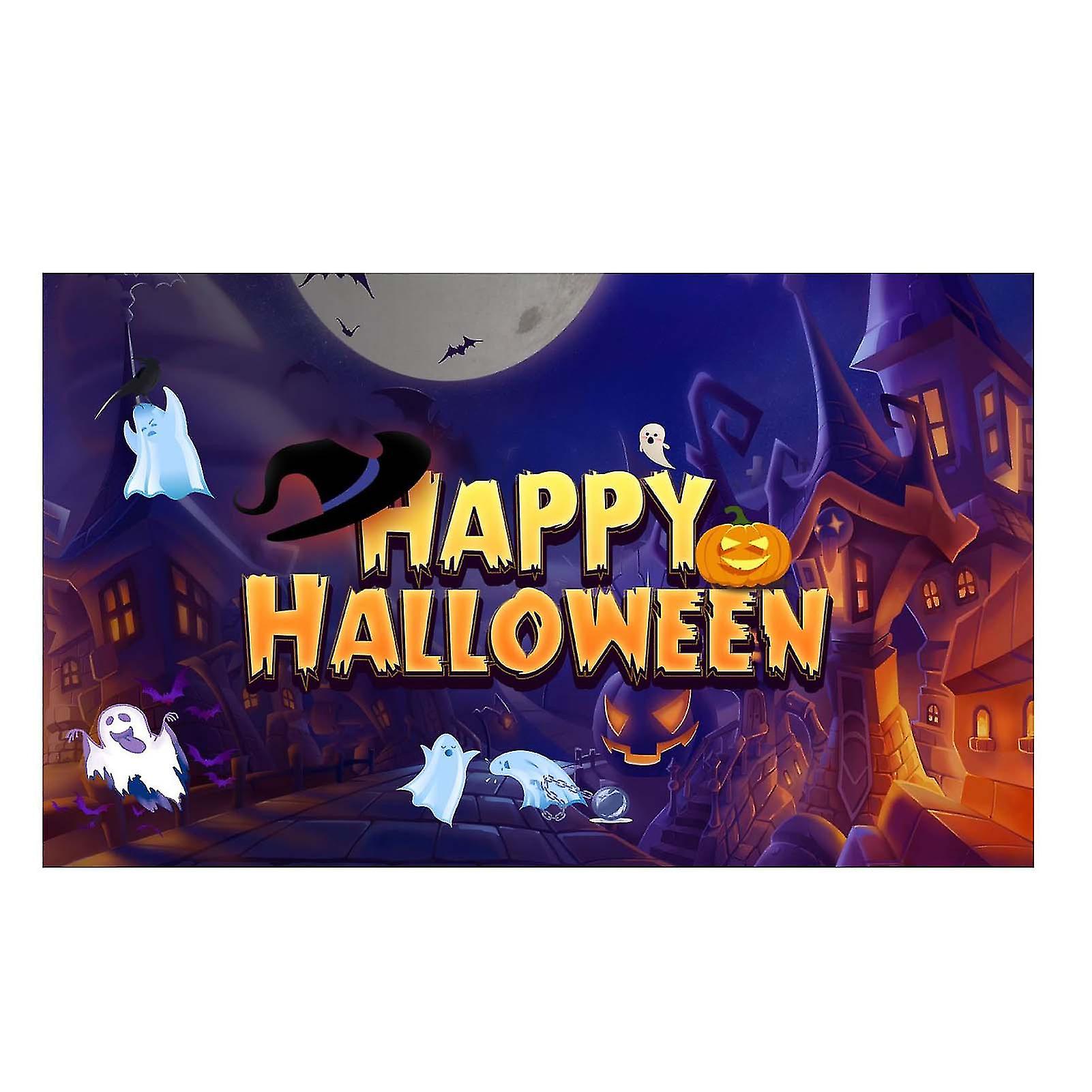 Halloween Backdrop Decoration Wear-resistant Durable Easy To Use Banner For Halloween Holiday Parties