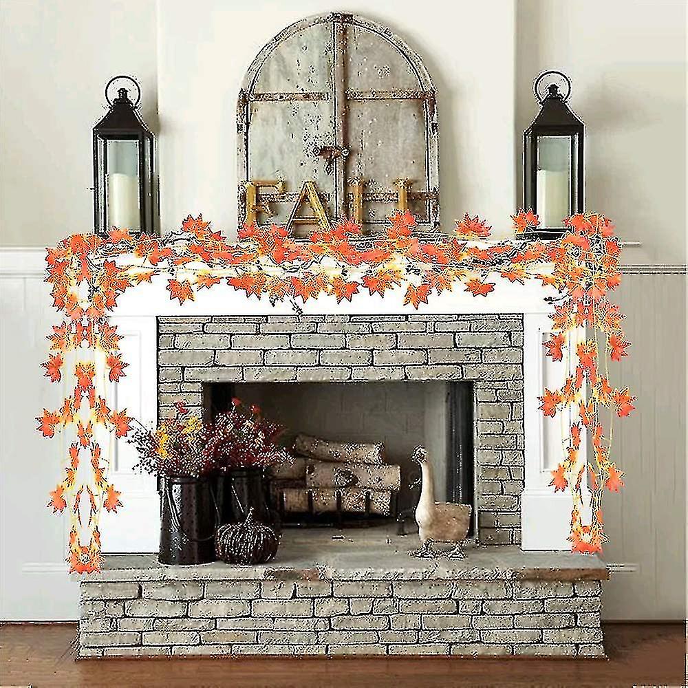 12 Pcs φθινόπωρο Garland σφενδάμι φύλλα τεχνητή διακόσμηση σφενδάμνος κόκκινο σφενδάμι φύλλα κισσό κρεμαστό φυτό