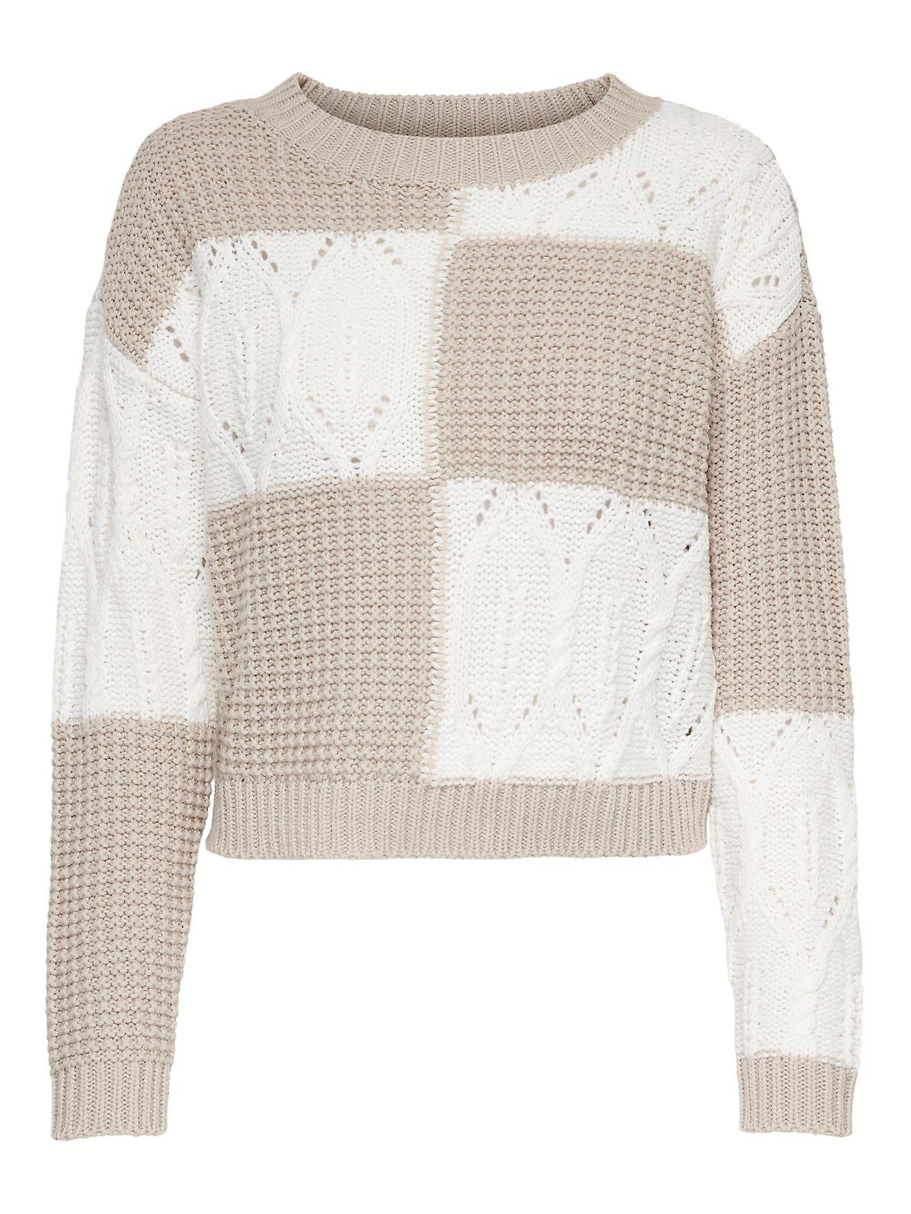 JDY Damen Kuscheliger Strickpullover Basic Langarm Muster Sweater JDYJUSTY